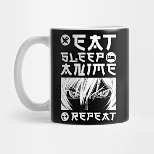 EAT SLEEP ANIME REPEAT Mug